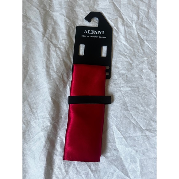 Alfani Other - Alfani Mens Solid Red Pocket Square Satin‎ Finish Formal Accessory. NWT